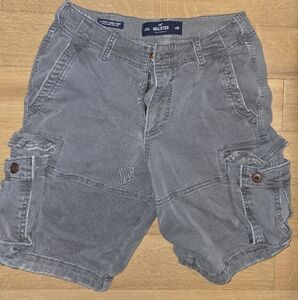 Hollister Gray Cargo Shorts for Men